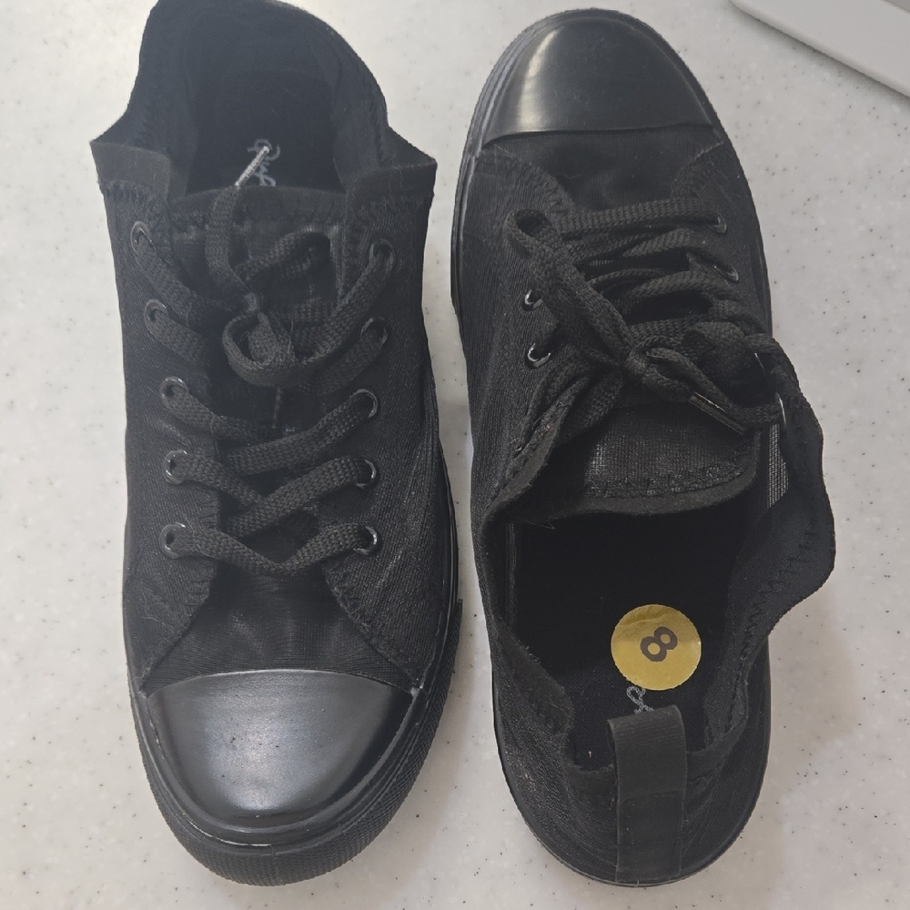 Black Canvas Sneakers